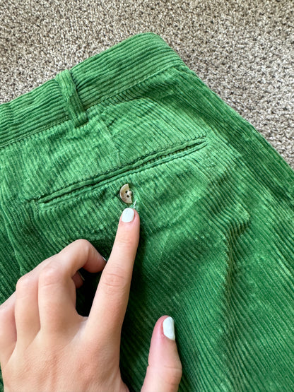 34/34 Ralph Lauren Green Corduroy Trousers