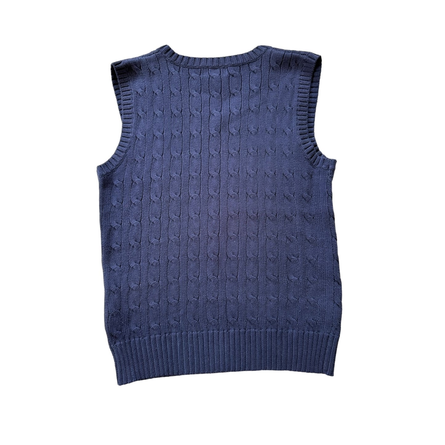 Aged 10-12 Ralph Lauren Navy Cable Knit Vest