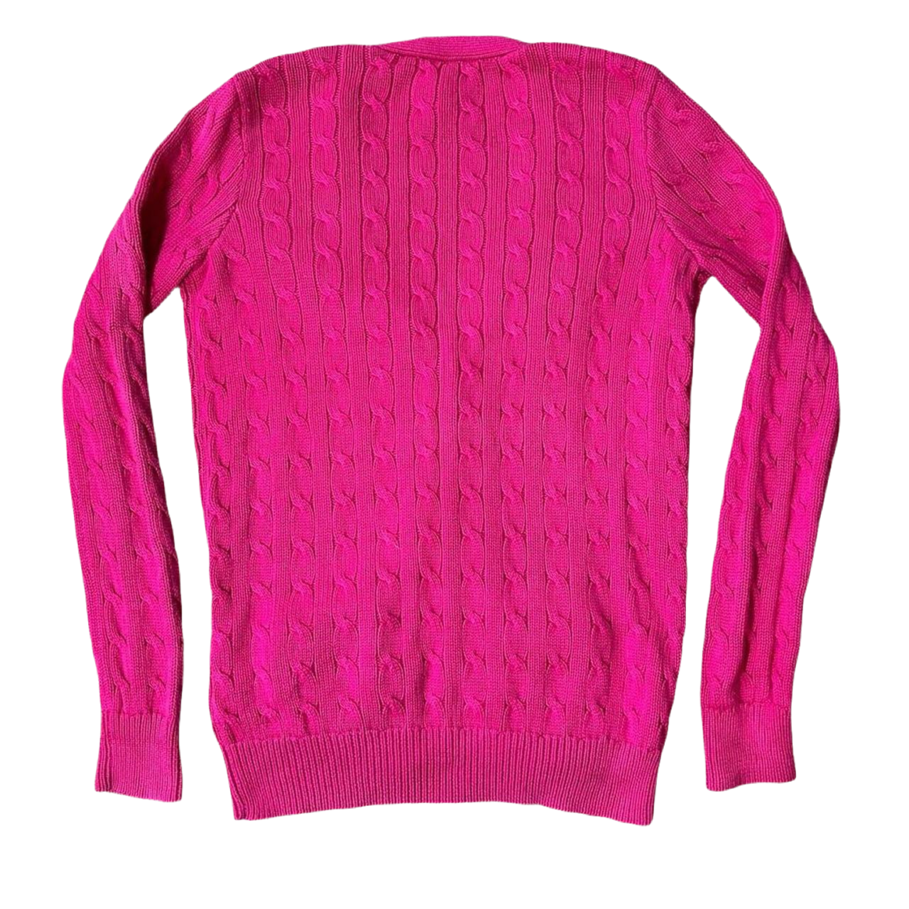 Small Ralph Lauren Pink Cable Knit Cardigan