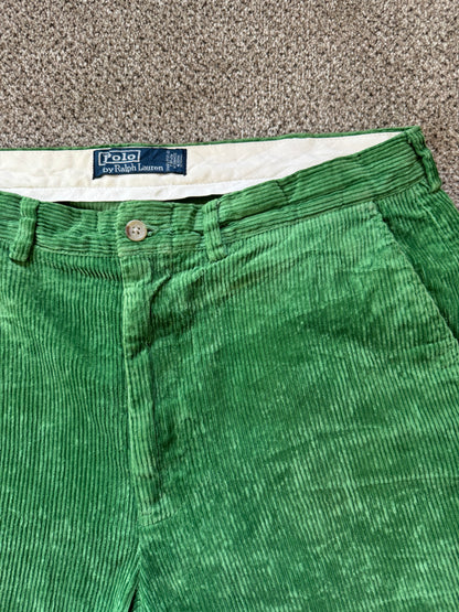 34/34 Ralph Lauren Green Corduroy Trousers