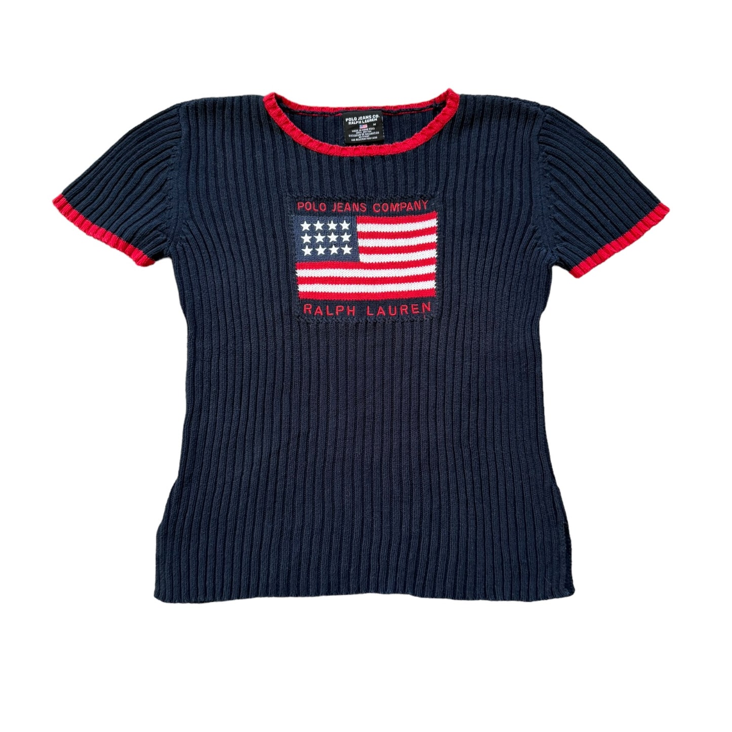 Medium Ralph Lauren USA Flag Short Sleeved Jumper