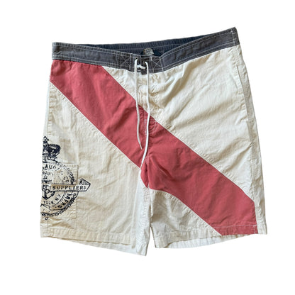 Large Ralph Lauren White Swim Shorts