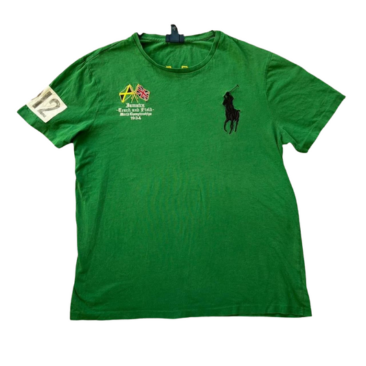 Large Polo Ralph Lauren Green Jamaica T-Shirt