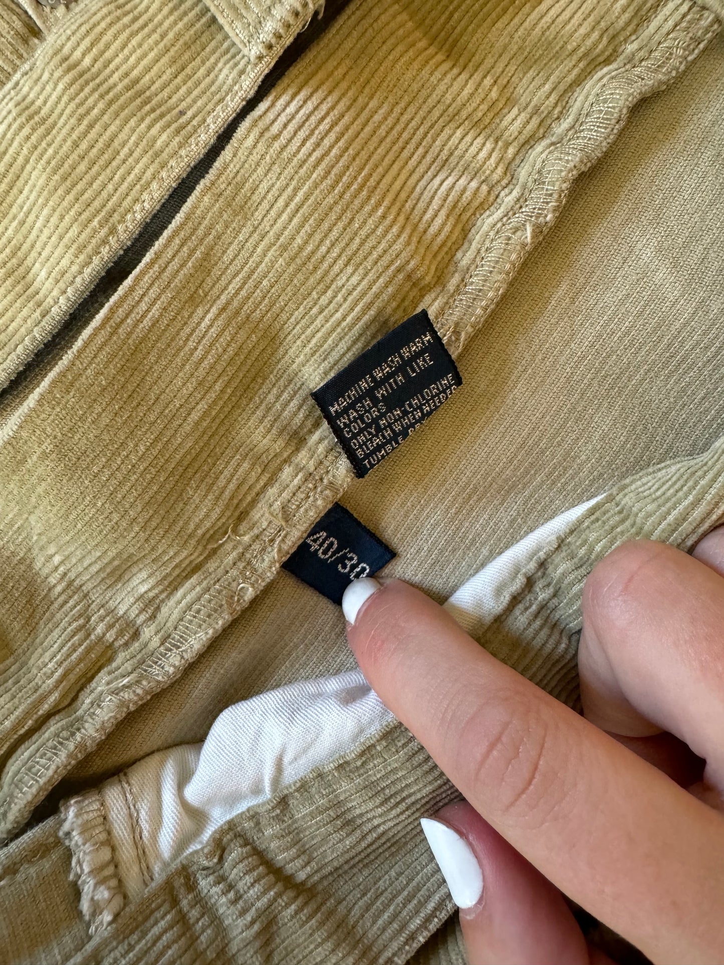 40/30 Ralph Lauren Beige Corduroy Trousers