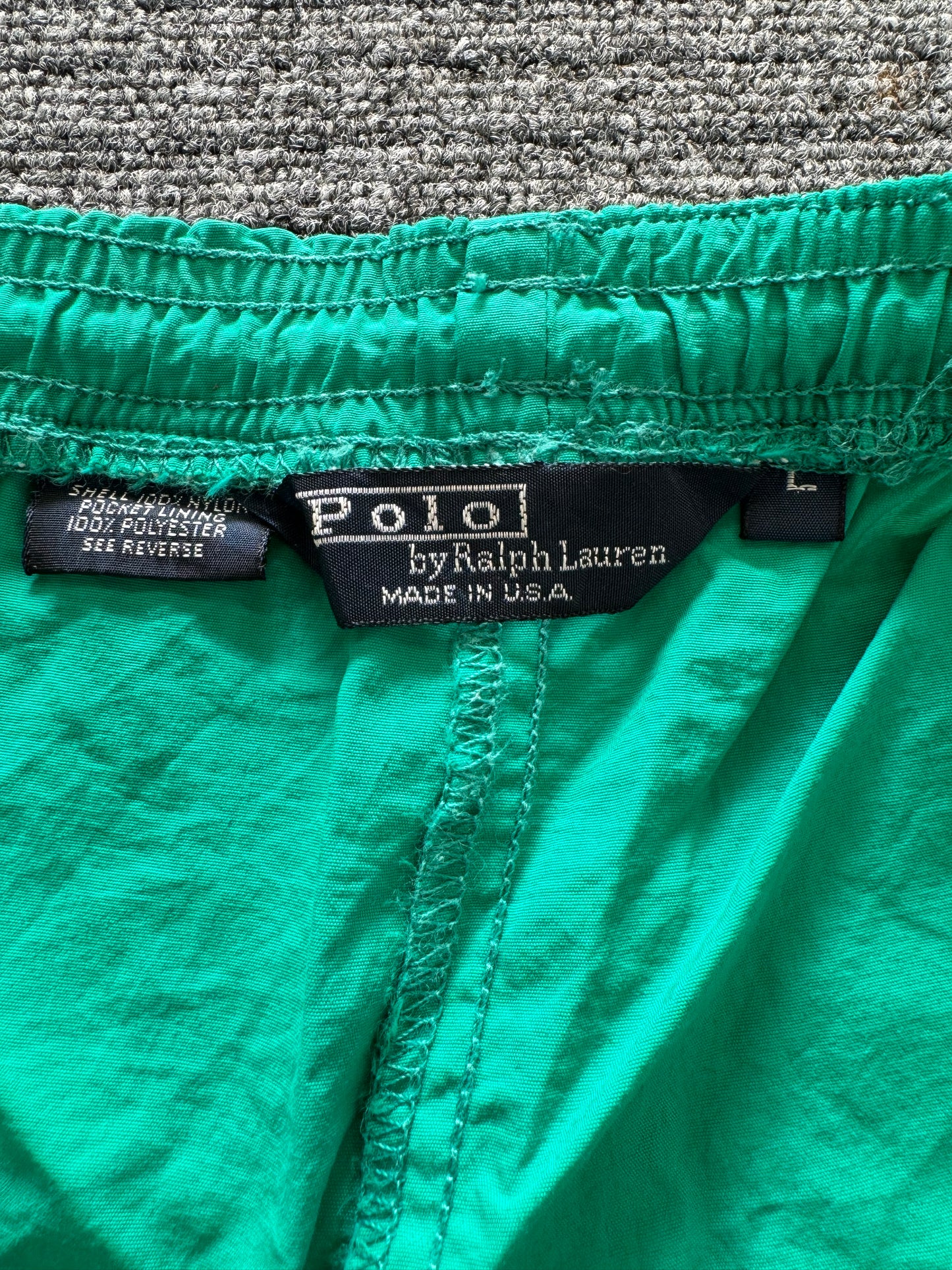 Large Ralph Lauren Polo Sport Green Shorts