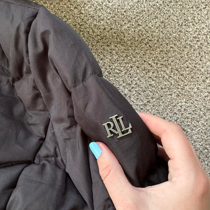 Large Ralph Lauren Black Puffer Coat