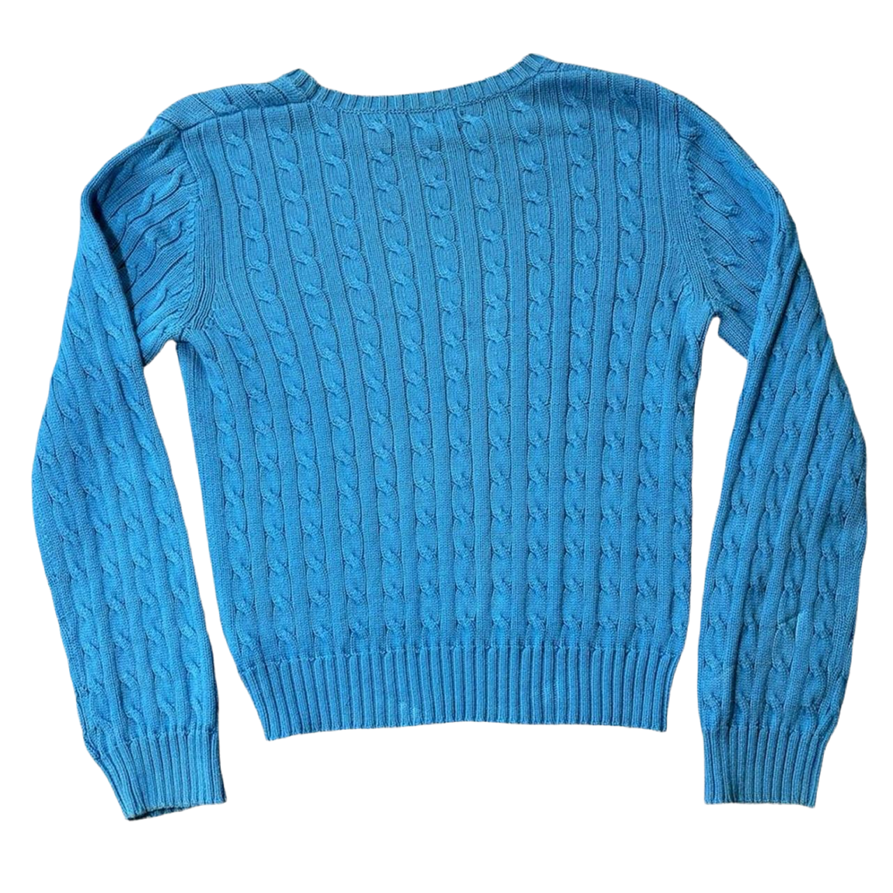 Large Tommy Hilfiger Blue Cable knit jumper