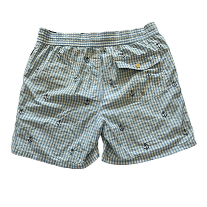 Small Ralph Lauren Blue Anchor Swim Shorts