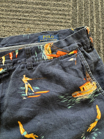 38” Ralph Lauren Navy Waterskiing Shorts