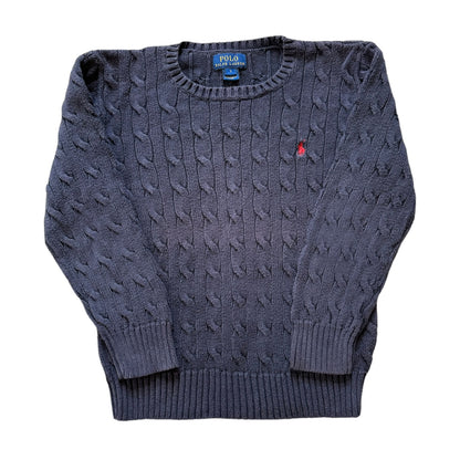 Aged 7 Ralph Lauren Navy Cable Knit Jumper