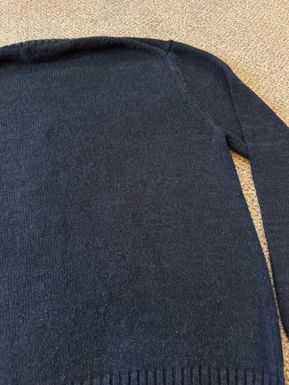 Medium Ralph Lauren Polo Bear Navy Knitted Jumper