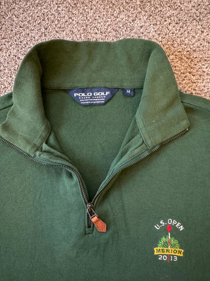 Medium Ralph Lauren Green U.S. Open 2013 1/4 Zip