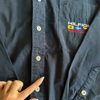 Large Tommy Hilfiger Navy Sailing Gear Shirt