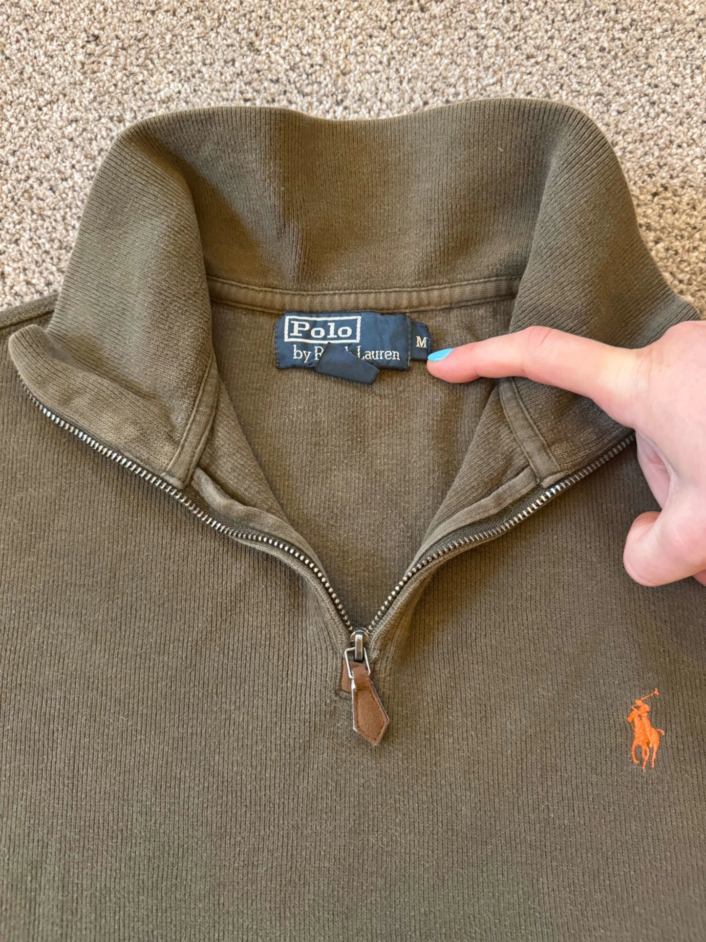 Medium Ralph Lauren Green 1/4 Zips