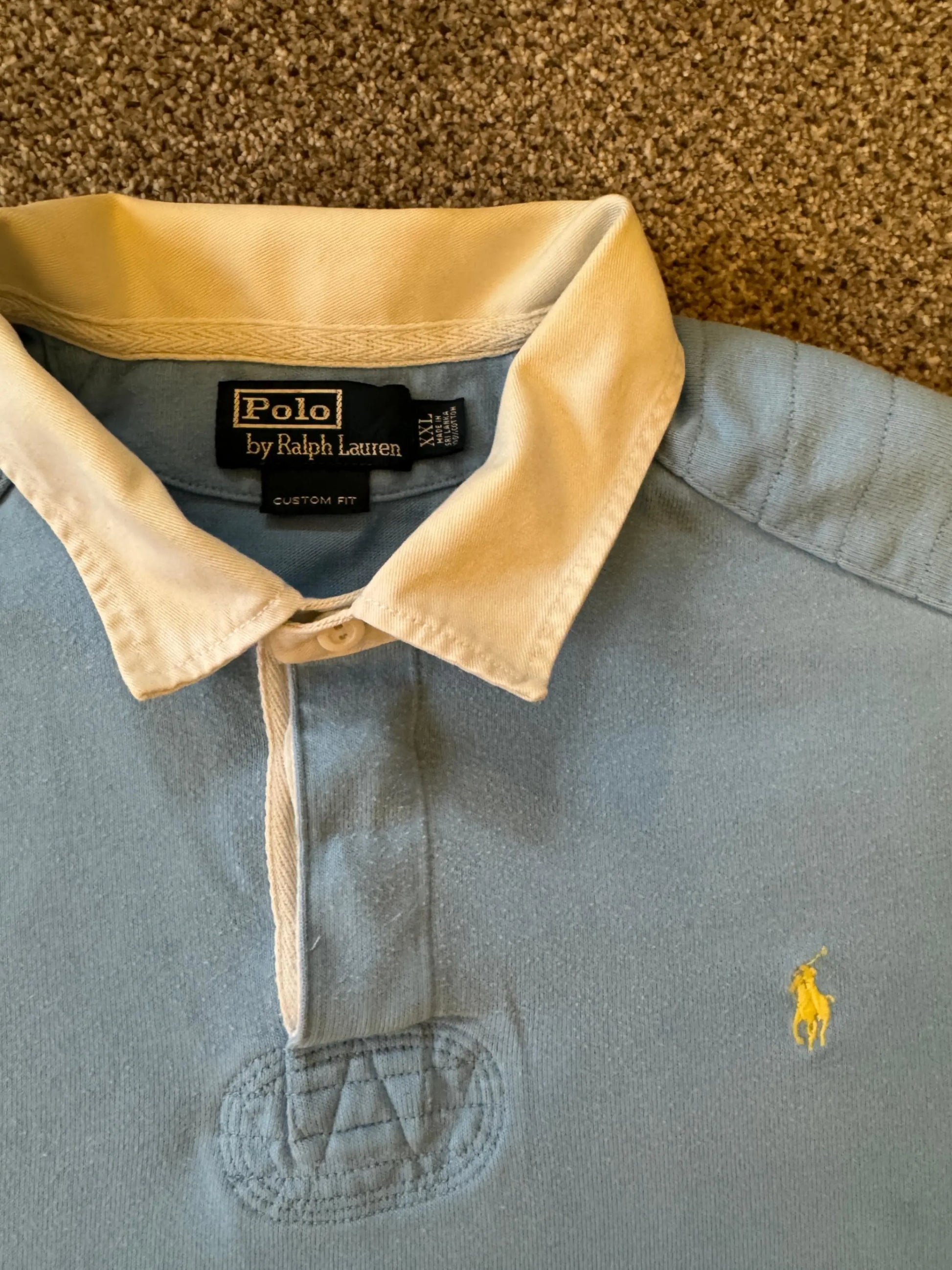 XXL Ralph Lauren Light Blue Rugby Shirt