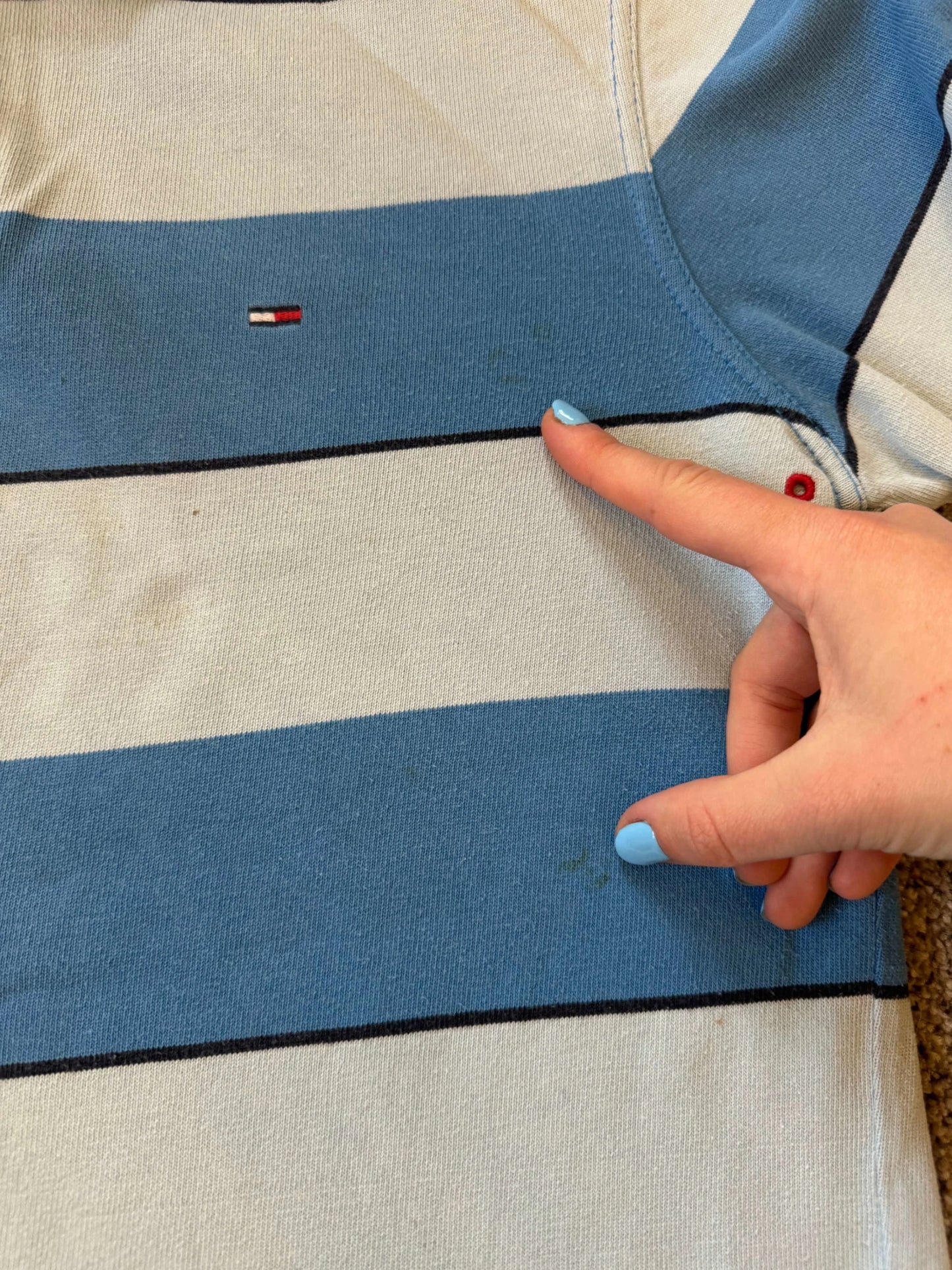 Small Tommy Hilfiger Blue Rugby Shirt