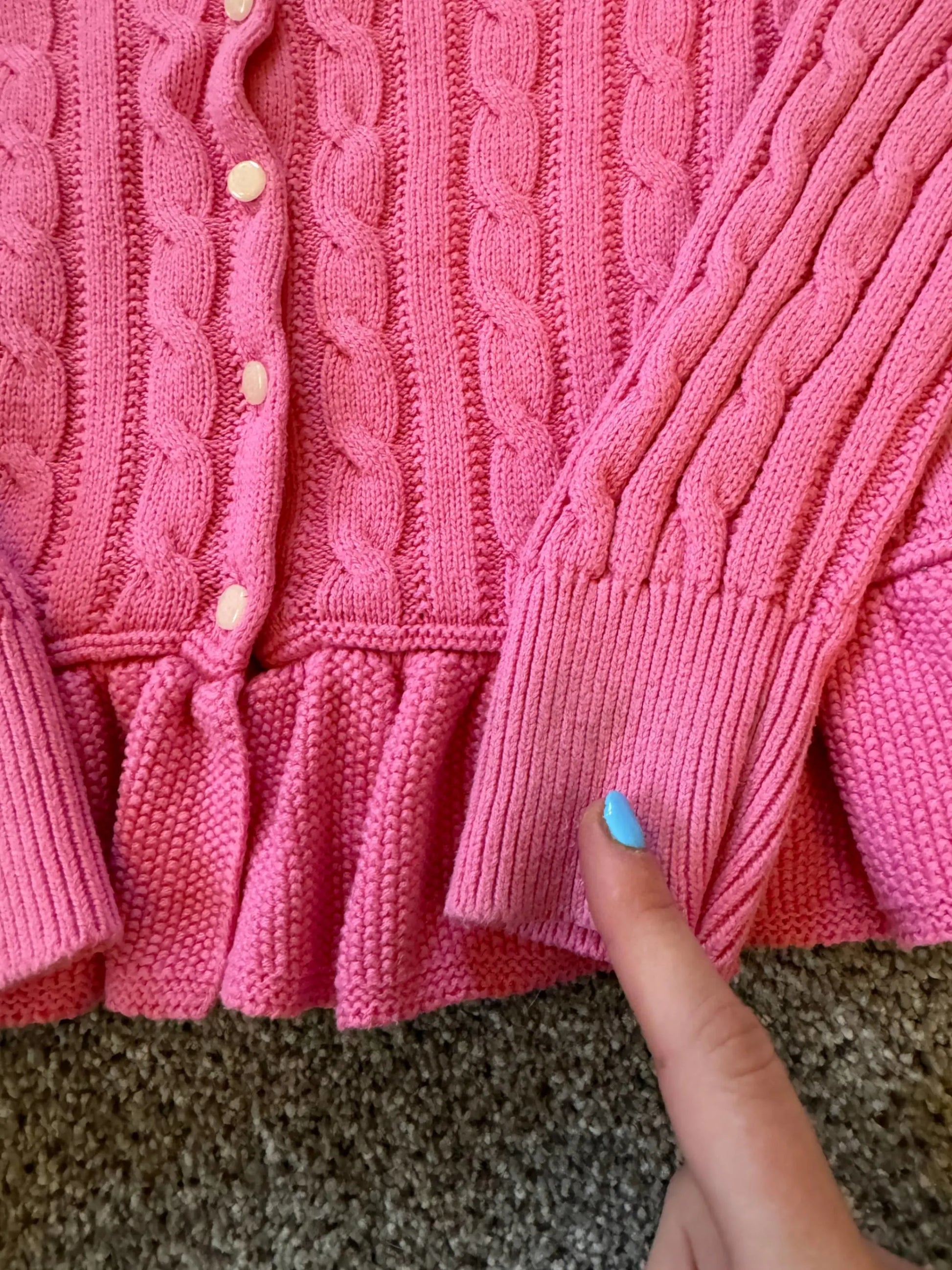 Aged 7 Ralph Lauren Pink Cardigan