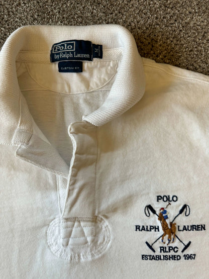 Medium Ralph Lauren White Rugby Shirt