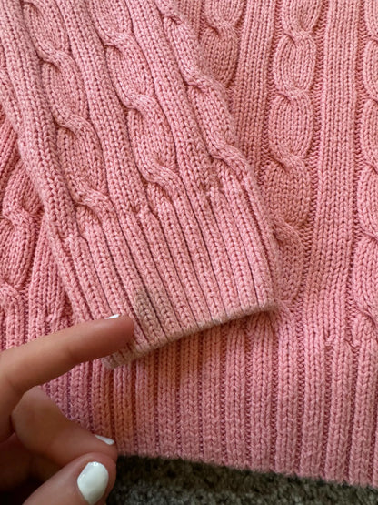 Womans Extra small Lilly Pulitzer Pink Cable Knit