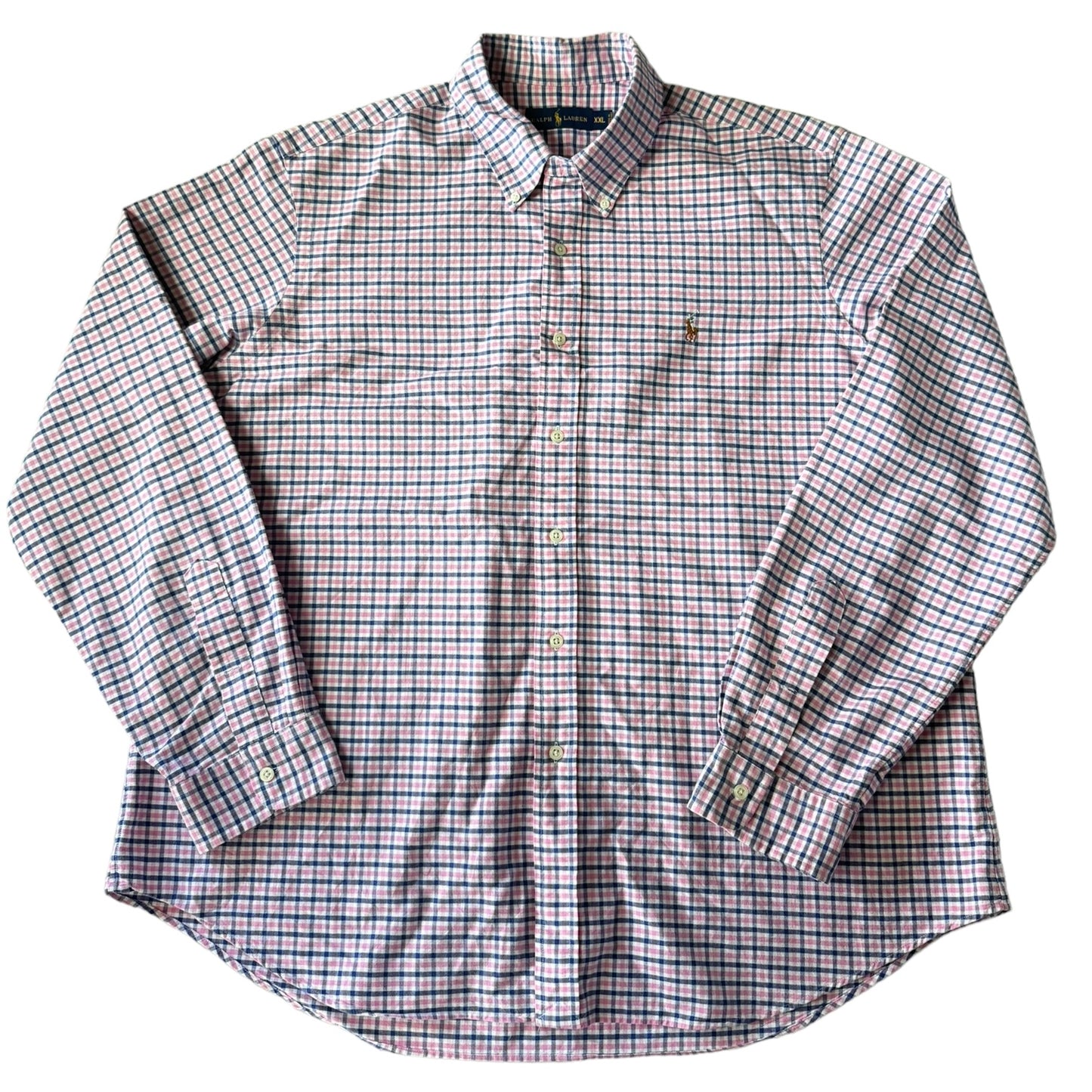 XXL Ralph Lauren Pink and Blue Checked Shirt