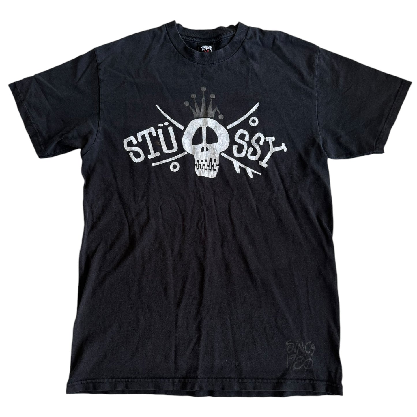 Medium Stussy Black Graphic T-Shirt