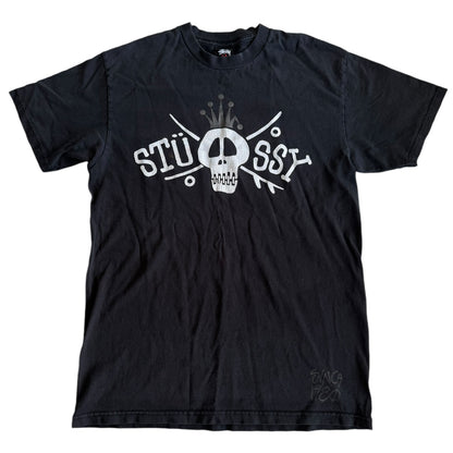 Medium Stussy Black Graphic T-Shirt