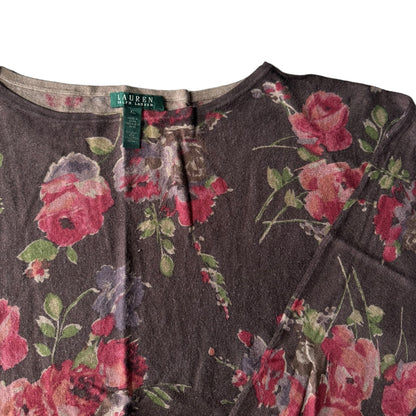 Women's XL Lauren Ralph Lauren Floral 3/4 Sleeved T-Shirt