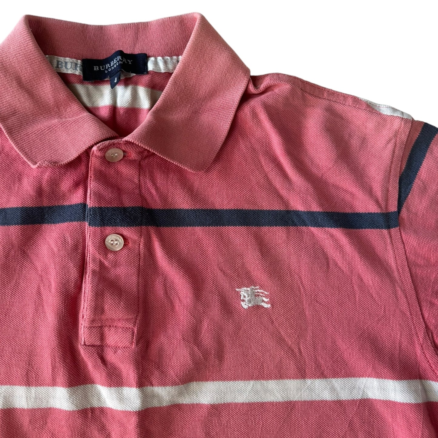 XS Burberry Pink Polo Shirt