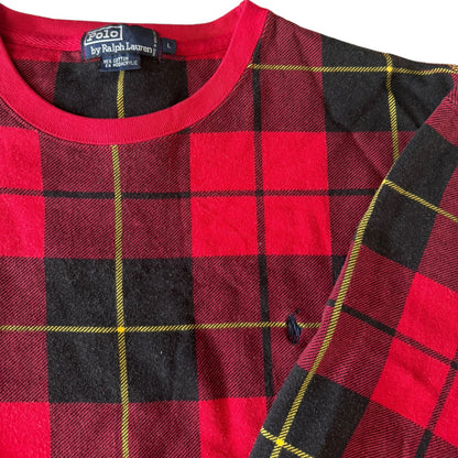 Large Polo Ralph Lauren Red Patterned Sweater