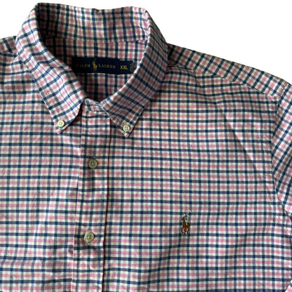 XXL Ralph Lauren Pink and Blue Checked Shirt