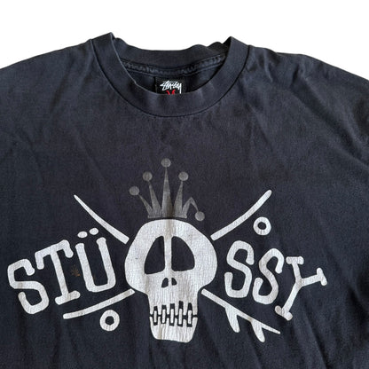 Medium Stussy Black Graphic T-Shirt