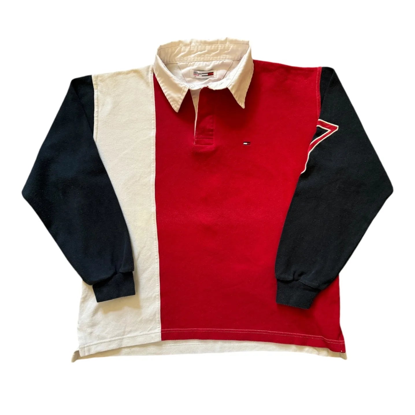 Medium Tommy Hilfiger Red Rugby Shirt