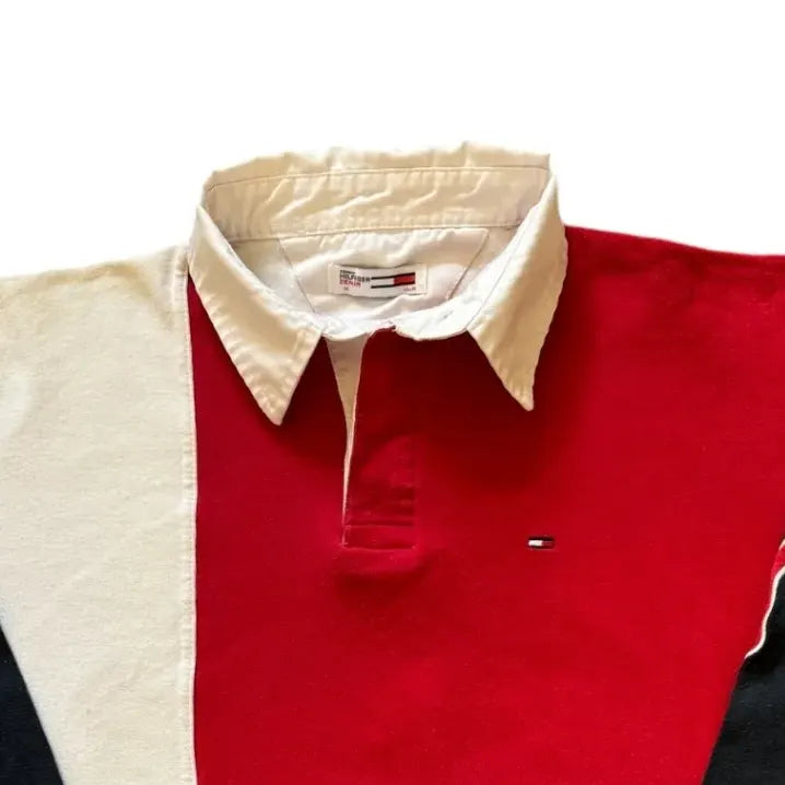 Medium Tommy Hilfiger Red Rugby Shirt Top