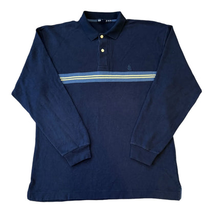 Extra large Nautica Navy Long Sleeved Polo Shirt