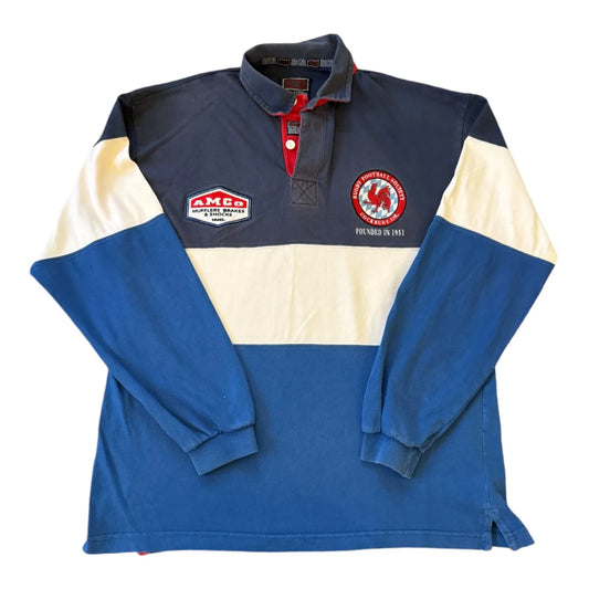 Medium Stratford Cockbury United Blue Rugby Shirt