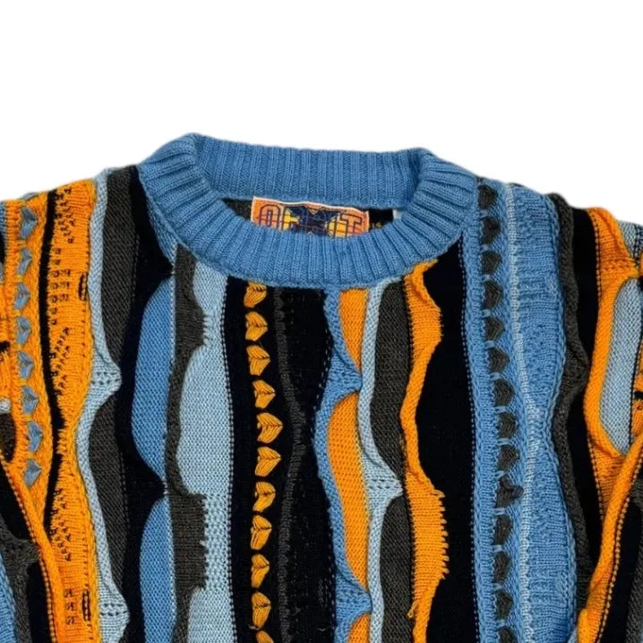 Aged 7 Coogi Style Funky Knitted Jumper Top