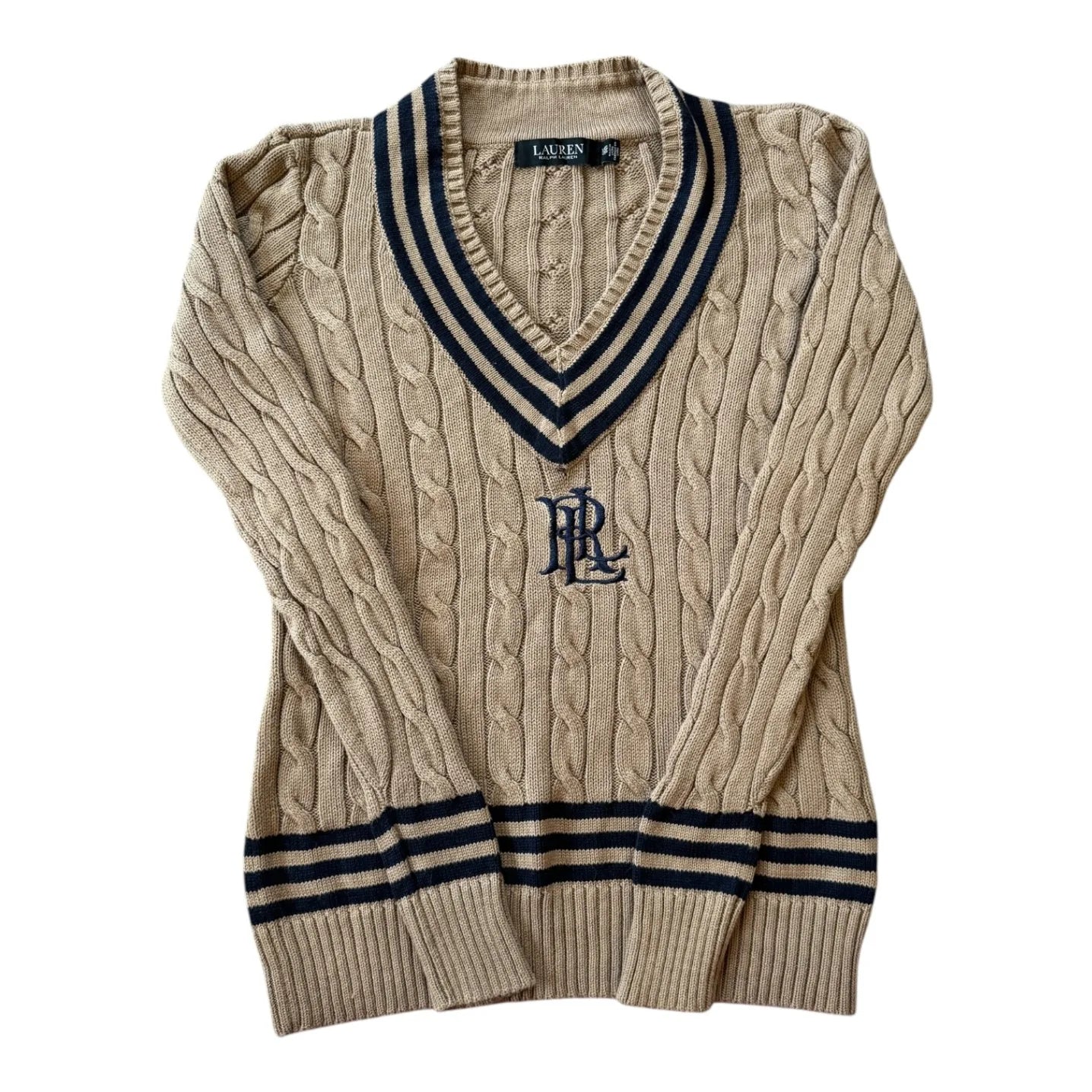 XXS Ralph Lauren Beige Cable Knit