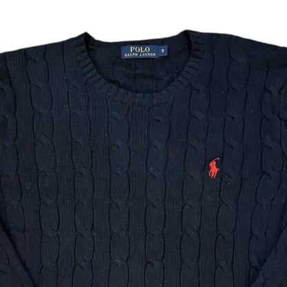 Small Ralph Lauren Navy Cable Knit