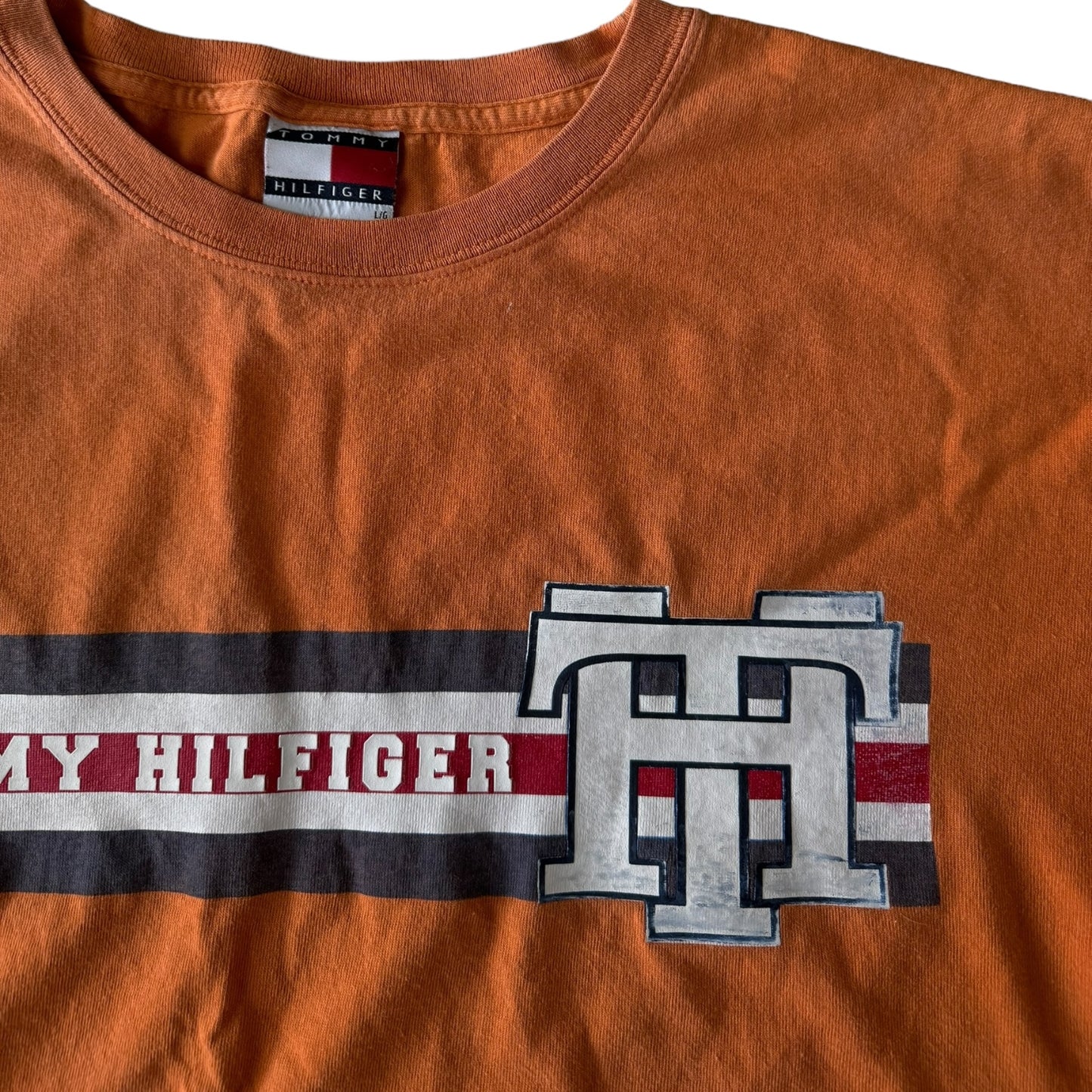 Large Tommy Hilfiger Orange T-Shirt