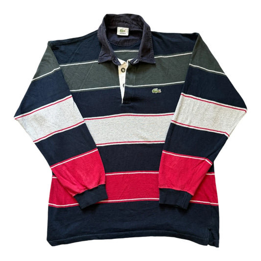 Large Lacoste Multicolor Rugby Shirt