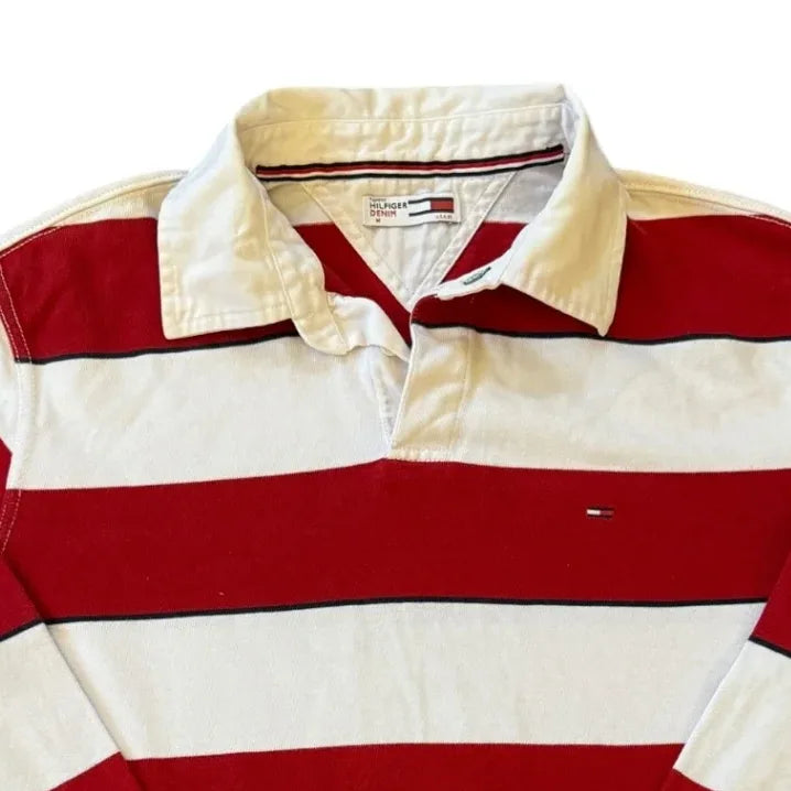 Medium Tommy Hilfiger Striped Rugby Shirt Top