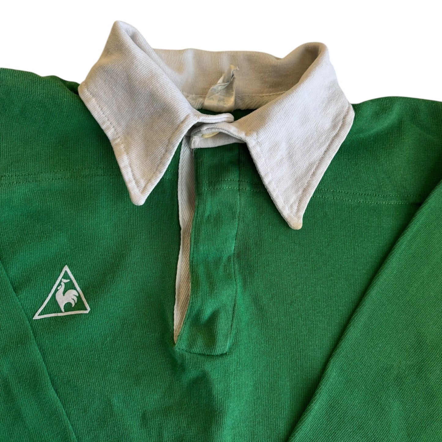 Medium Le Coq Sportif Green Rugby Shirt