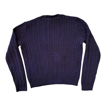 Womans Medium Ralph Lauren Purple Cable Knit