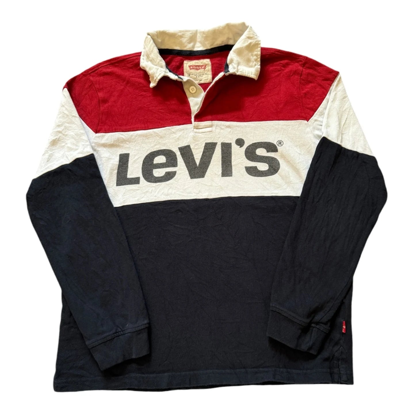 Aged 14 Levi's Red Rugby Shirt