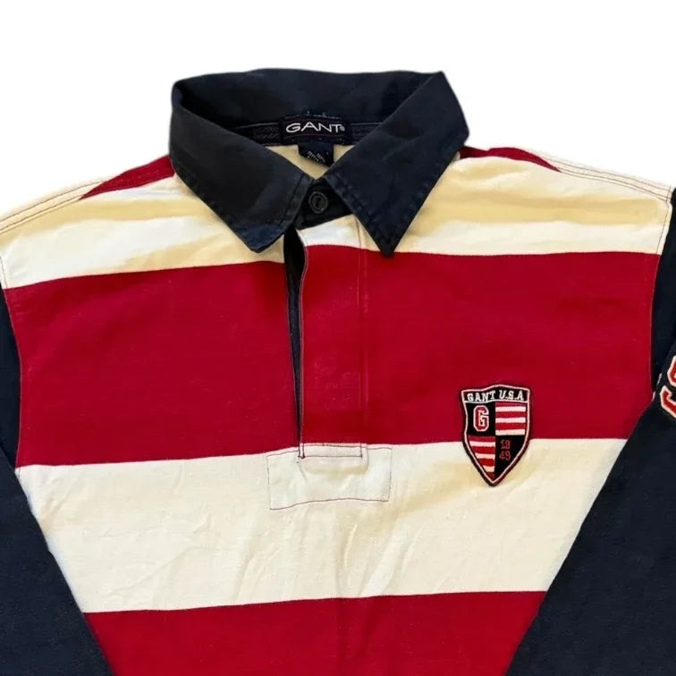 Small GANT Striped Rugby Shirt Top