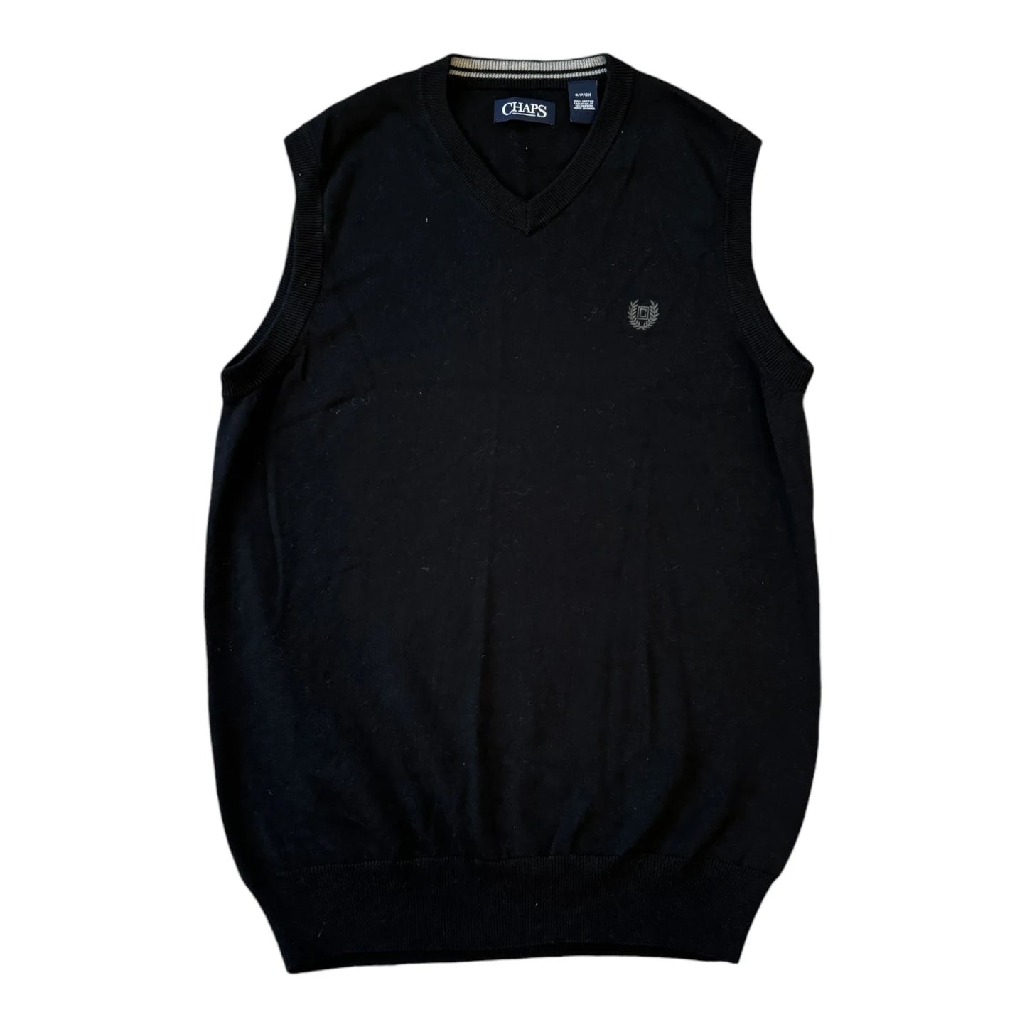 Small Chaps Black Sweater Vest