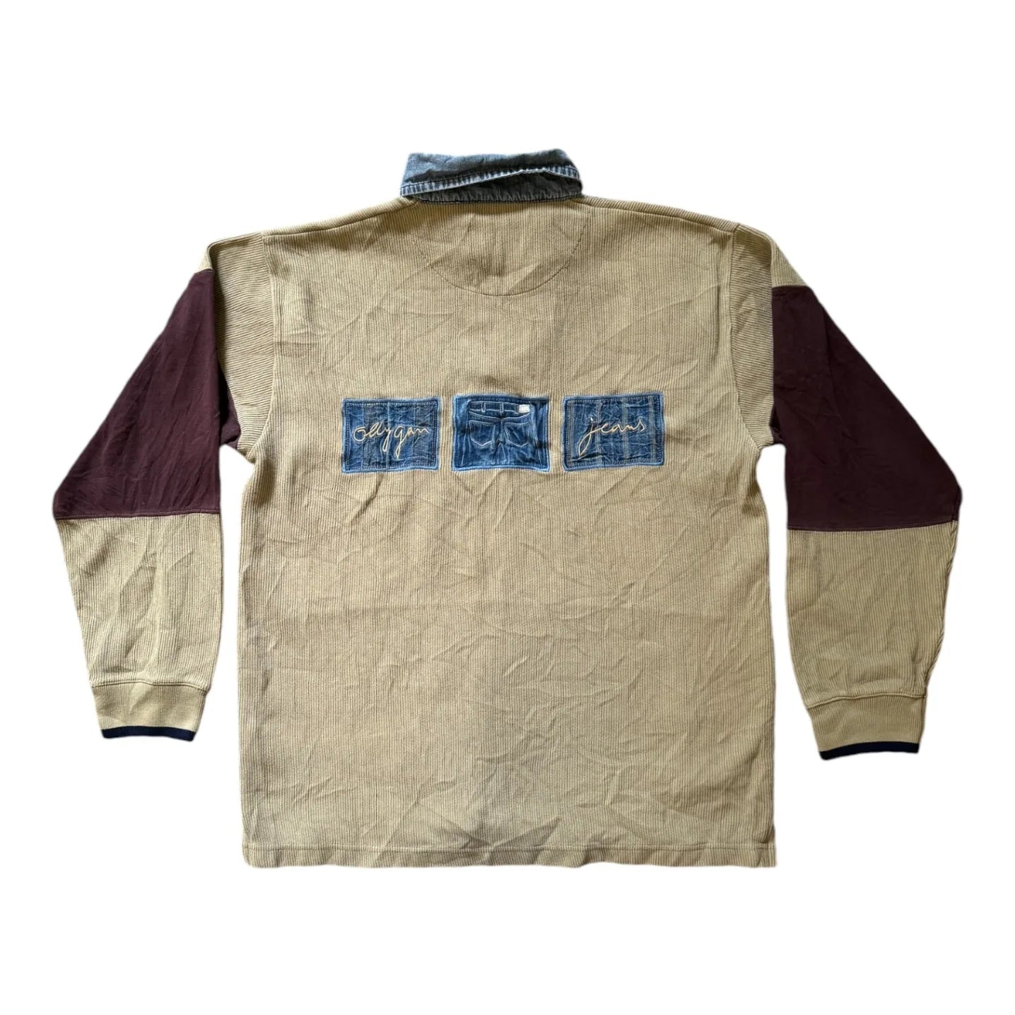 Small Olly Gan Tan Corduroy Rugby Shirt