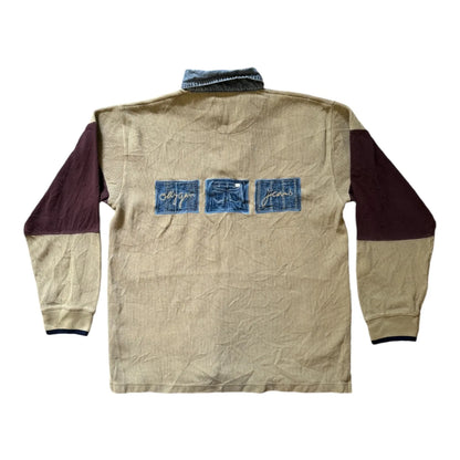 Small Olly Gan Tan Corduroy Rugby Shirt