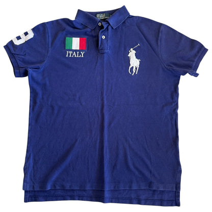 Large Ralph Lauren Blue Italy Polo Shirt