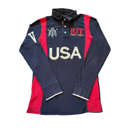 Small Roberto Torretta USA Navy Rugby Shirt